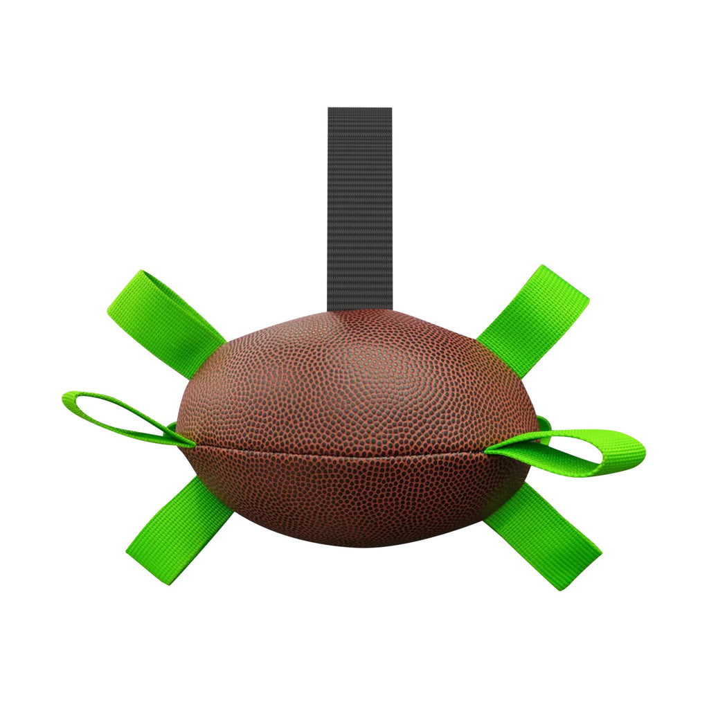 Interactive Dog Soccer Ball with Grab Straps